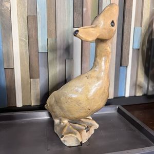 Harold Wescott 1930s sculpture inquisitive Duck, signed dated base
